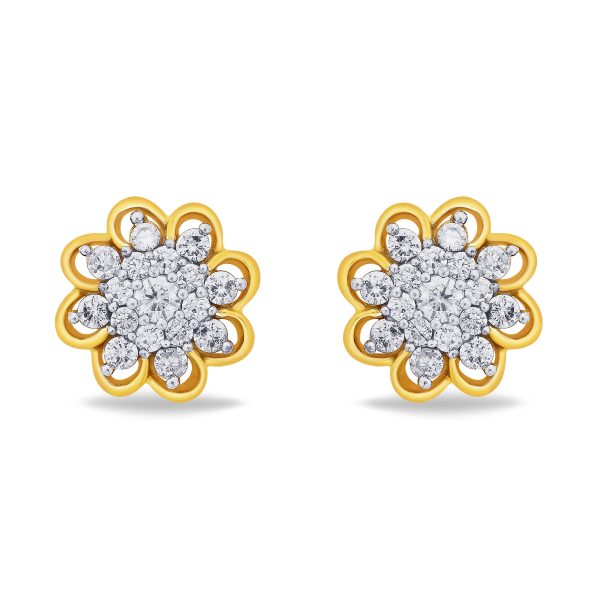 Gold Party Ware Floral Diamond