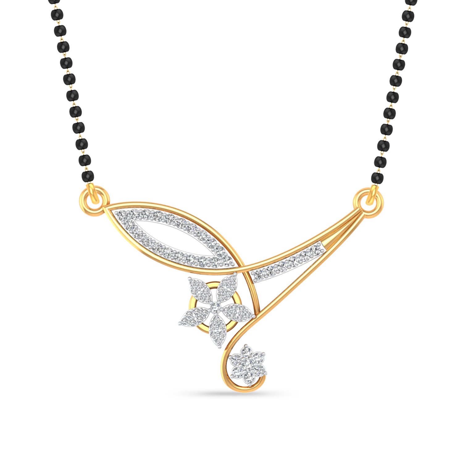 Gold Designer Diamond Mangalsutras Diamond Mangalsutras
